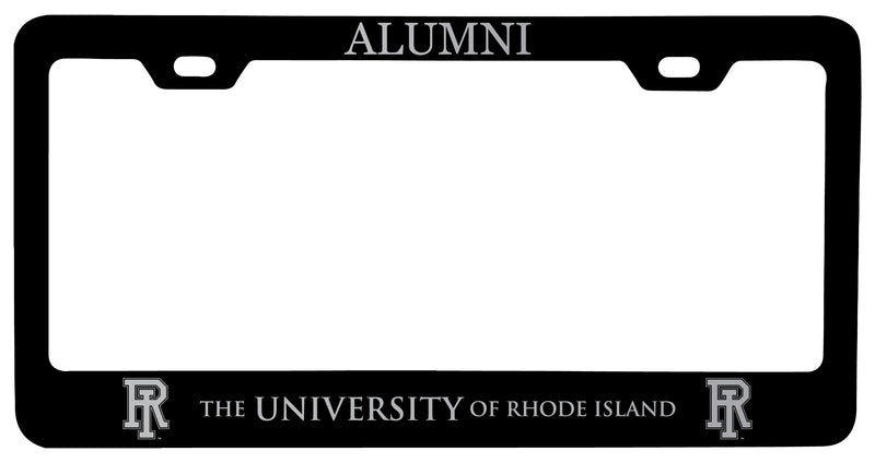 Rhode Island University Alumni Engraved Metal License Plate Frame Black Officially Licensed