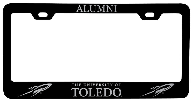 Toledo Rockets Alumni Engraved Metal License Plate Frame Black Officially Licensed