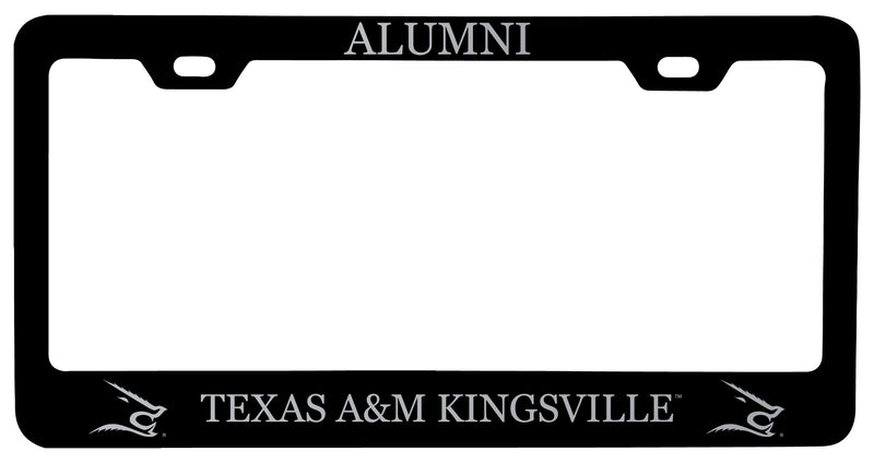 Texas A&M Kingsville Javelinas Alumni Engraved Metal License Plate Frame Black Officially Licensed
