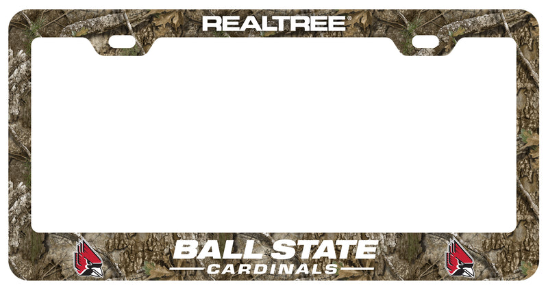 Ball State University Officially Licensed Realtree Camo License Plate Frame
