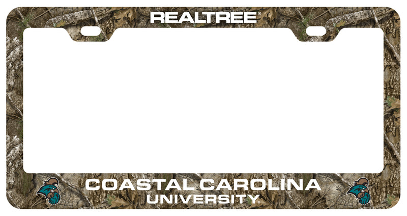 Coastal Carolina University Officially Licensed Realtree Camo License Plate Frame