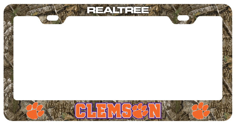 Clemson Tigers Officially Licensed Realtree Camo License Plate Frame