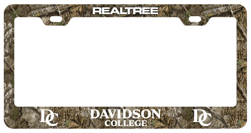 Davidson College Officially Licensed Realtree Camo License Plate Frame