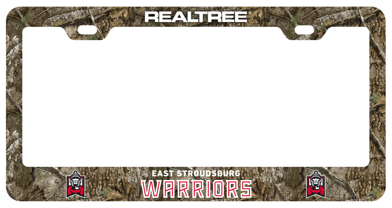 East Stroudsburg University Officially Licensed Realtree Camo License Plate Frame