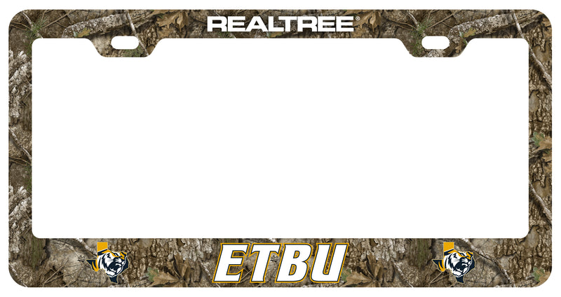 East Texas Baptist University Officially Licensed Realtree Camo License Plate Frame