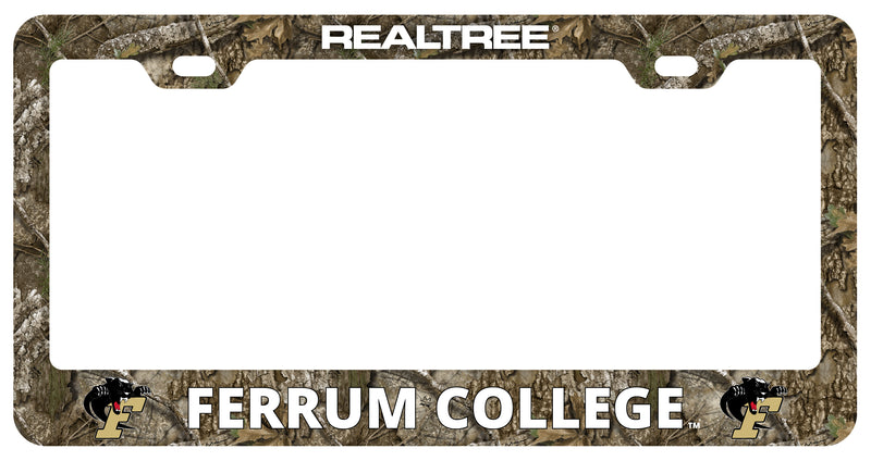 Ferrum College Officially Licensed Realtree Camo License Plate Frame
