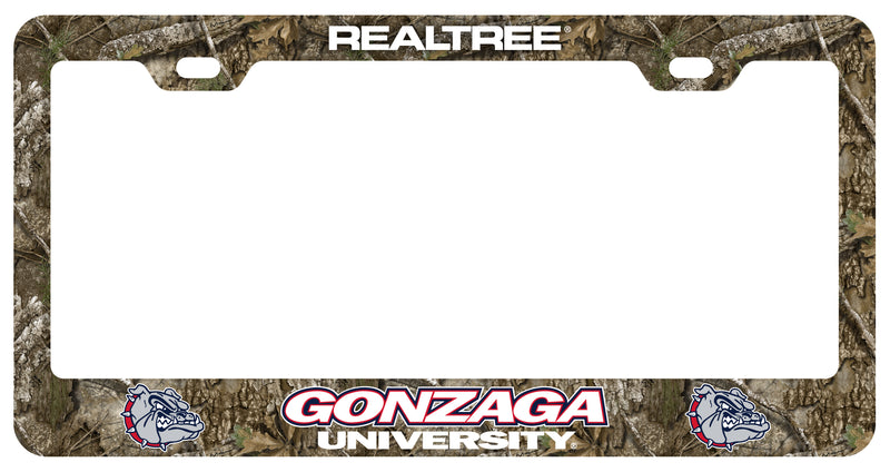 Gonzaga Bulldogs Officially Licensed Realtree Camo License Plate Frame