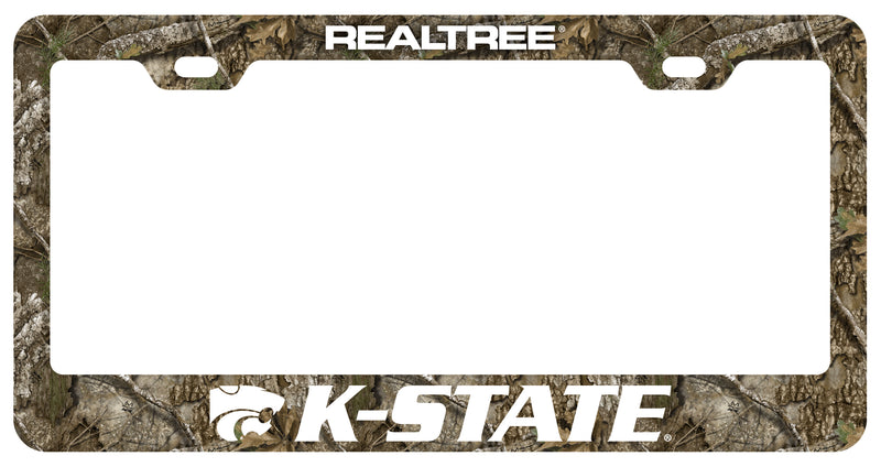 Kansas State Wildcats Officially Licensed Realtree Camo License Plate Frame