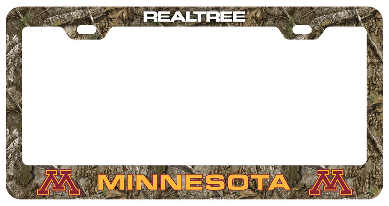 Minnesota Gophers Officially Licensed Realtree Camo License Plate Frame