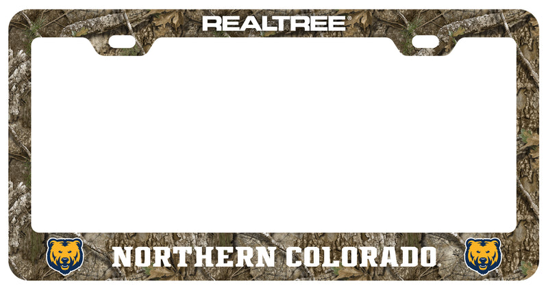 Northern Colorado Bears Officially Licensed Realtree Camo License Plate Frame