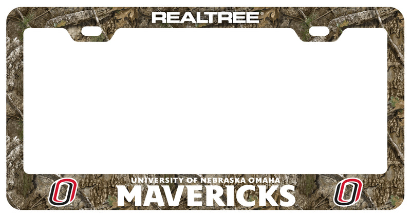 Nebraska at Omaha Officially Licensed Realtree Camo License Plate Frame