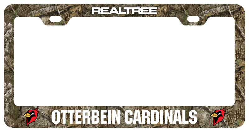Otterbein University Officially Licensed Realtree Camo License Plate Frame