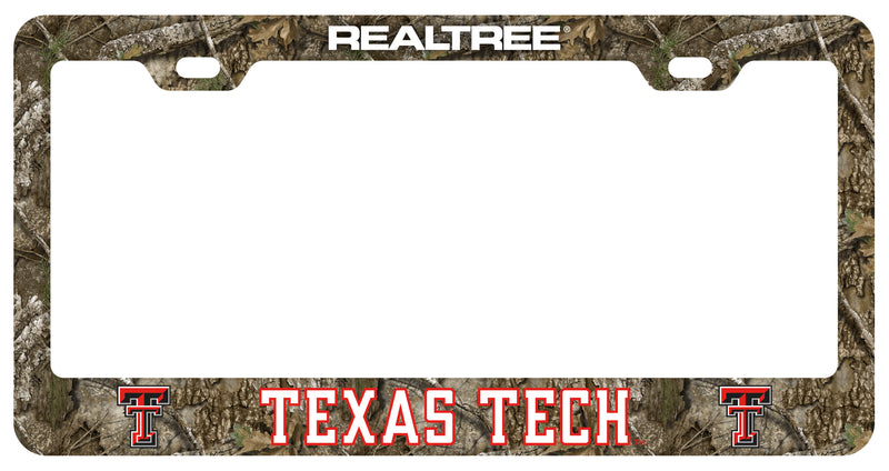 Texas Tech Red Raiders Officially Licensed Realtree Camo License Plate Frame