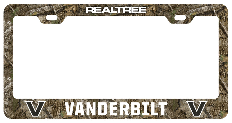 Vanderbilt University Officially Licensed Realtree Camo License Plate Frame