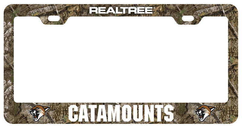 Vermont Catamounts Officially Licensed Realtree Camo License Plate Frame