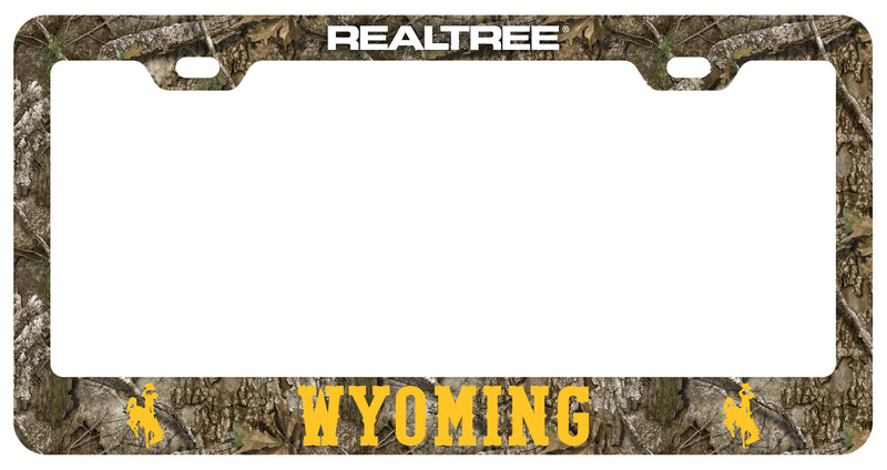 University of Wyoming Officially Licensed Realtree Camo License Plate Frame