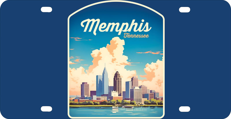 Memphis Tennessee Design A Souvenir Mini Metal License Plate 4.75 x 2.25 inch