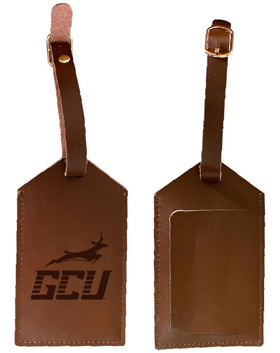 Elegant Grand Canyon University Lopes NCAA Leather Luggage Tag with Engraved Logo