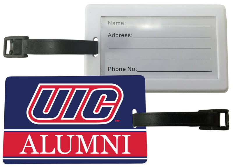 University of Illinois at Chicago Luggage Tag Alumni Design Officially Licensed Single