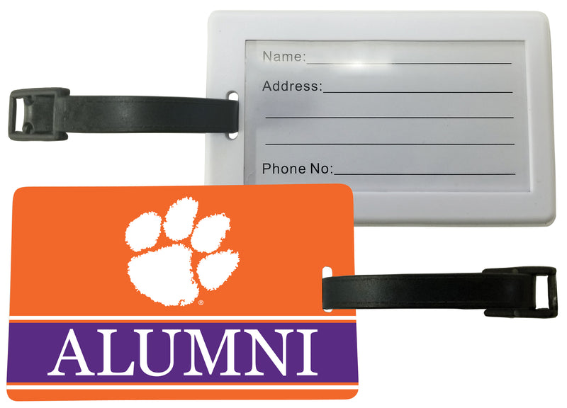 Clemson Tigers Luggage Tag Alumni Design Officially Licensed 2-Pack