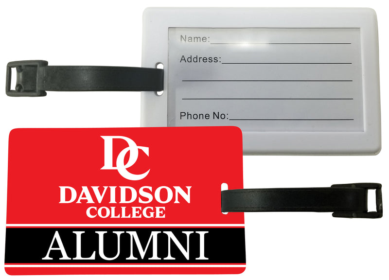 Davidson College Luggage Tag Alumni Design Officially Licensed Single