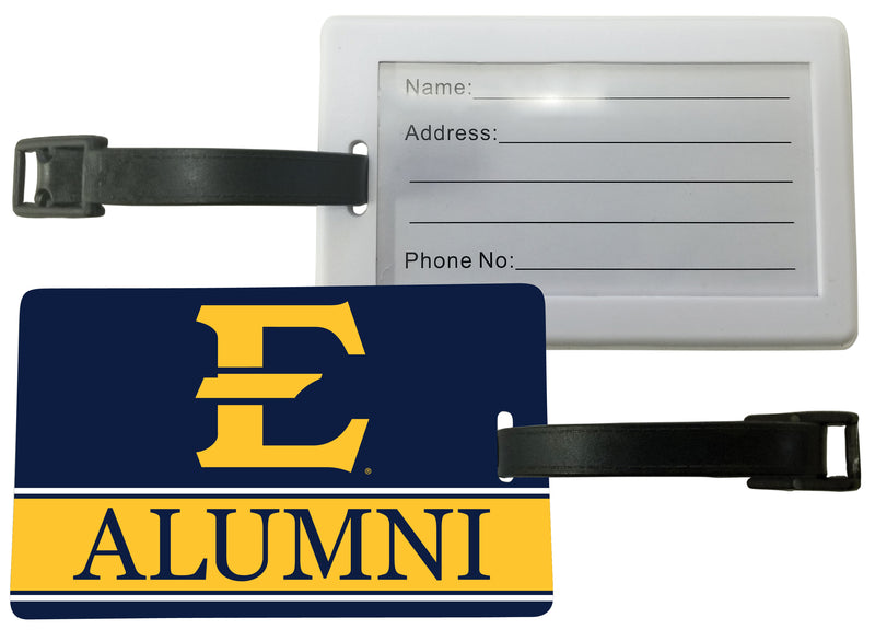 East Tennessee State University Luggage Tag Alumni Design Officially Licensed Single