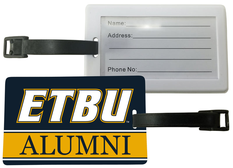 East Texas Baptist University Luggage Tag Alumni Design Officially Licensed Single