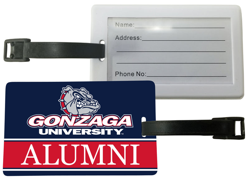 Gonzaga Bulldogs Luggage Tag Alumni Design Officially Licensed 4-Pack