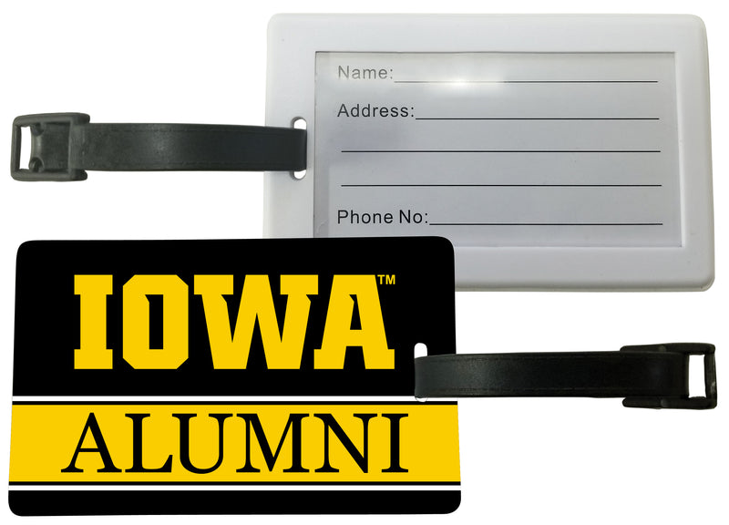 Iowa Hawkeyes Luggage Tag Alumni Design Officially Licensed Single