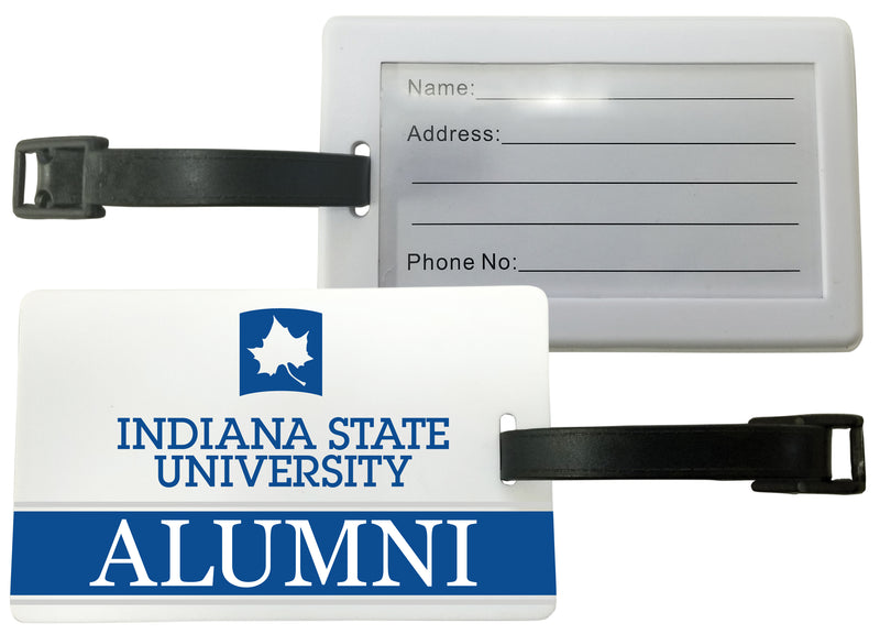 Indiana State University Luggage Tag Alumni Design Officially Licensed Single