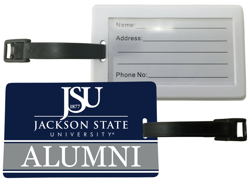 Jackson State University Luggage Tag Alumni Design Officially Licensed 2-Pack