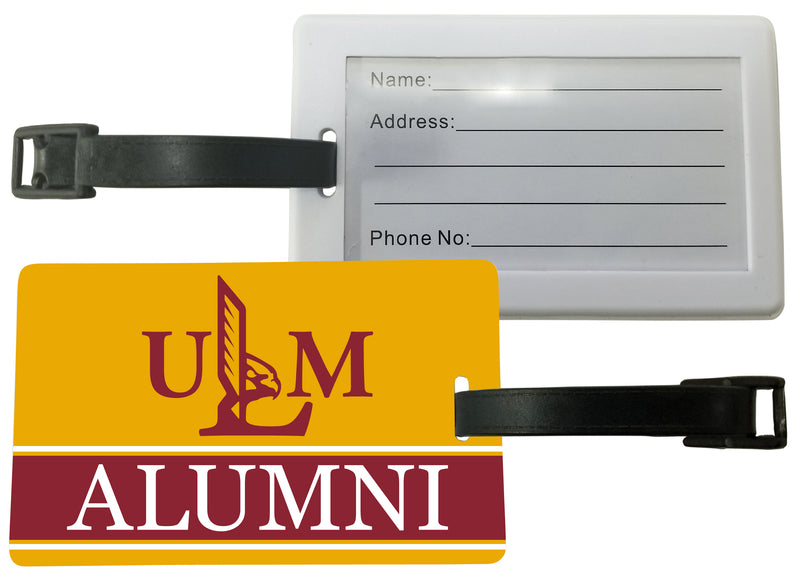 University of Louisiana Monroe Luggage Tag Alumni Design Officially Licensed Single