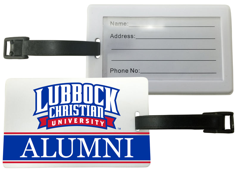 Lubbock Christian University Chaparral Luggage Tag Alumni Design Officially Licensed Single