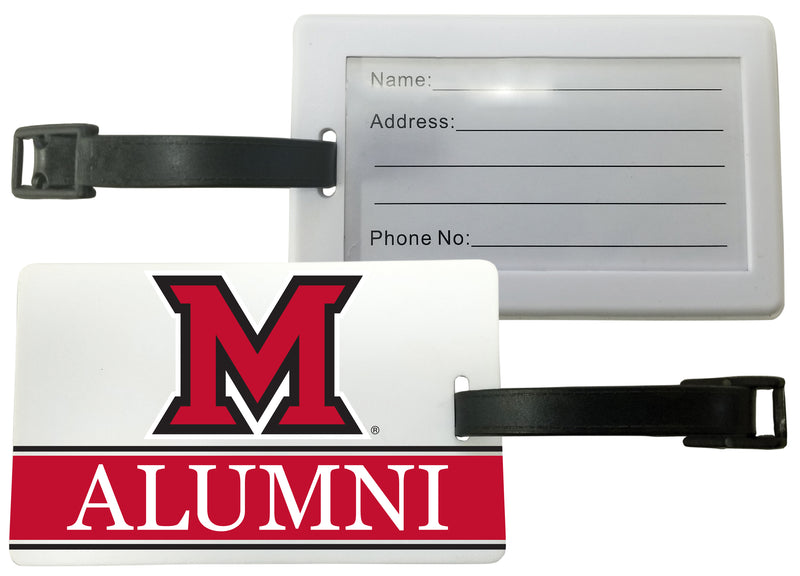 Miami University of Ohio Luggage Tag Alumni Design Officially Licensed Single