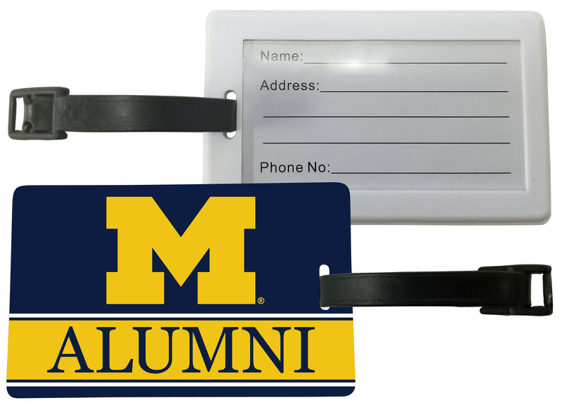 Michigan Wolverines Luggage Tag Alumni Design Officially Licensed Single