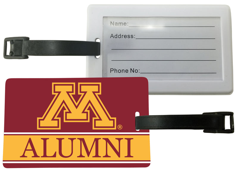 Minnesota Gophers Luggage Tag Alumni Design Officially Licensed Single