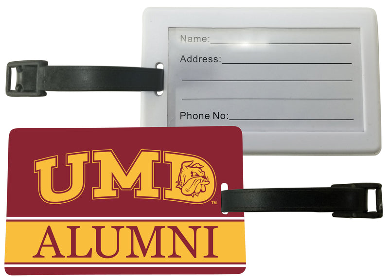 Minnesota Duluth Bulldogs Luggage Tag Alumni Design Officially Licensed Single