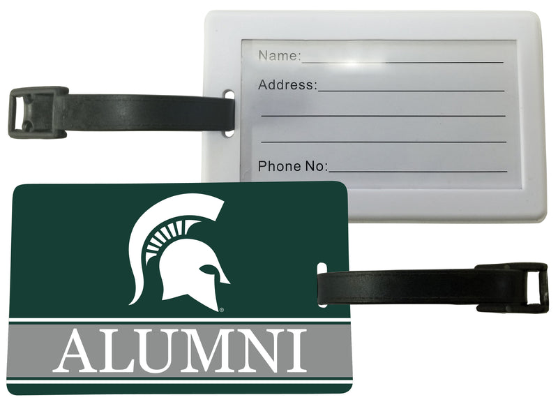 Michigan State Spartans Luggage Tag Alumni Design Officially Licensed Single