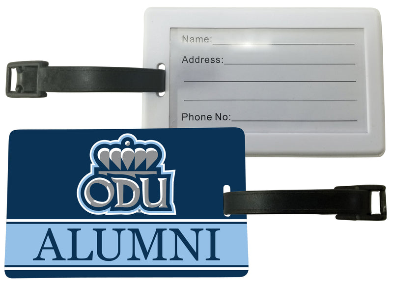 Old Dominion Monarchs Luggage Tag Alumni Design Officially Licensed 4-Pack