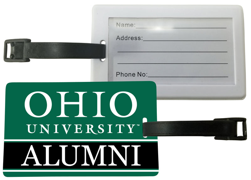 Ohio University Luggage Tag Alumni Design Officially Licensed 2-Pack