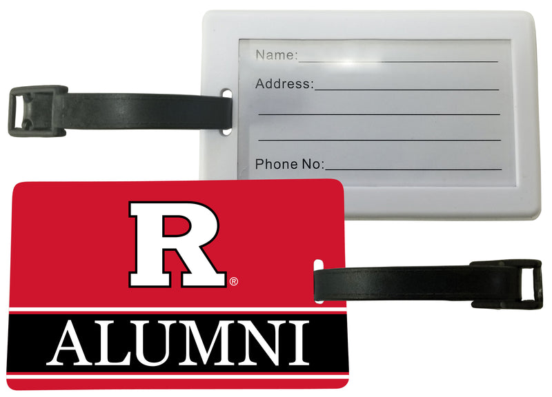 Rutgers Scarlet Knights Luggage Tag Alumni Design Officially Licensed Single