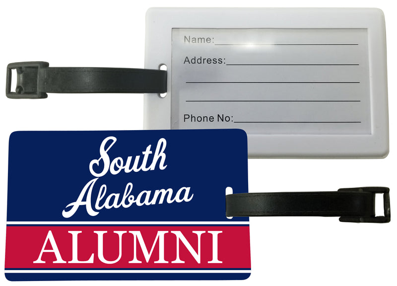 University of South Alabama Luggage Tag Alumni Design Officially Licensed 4-Pack
