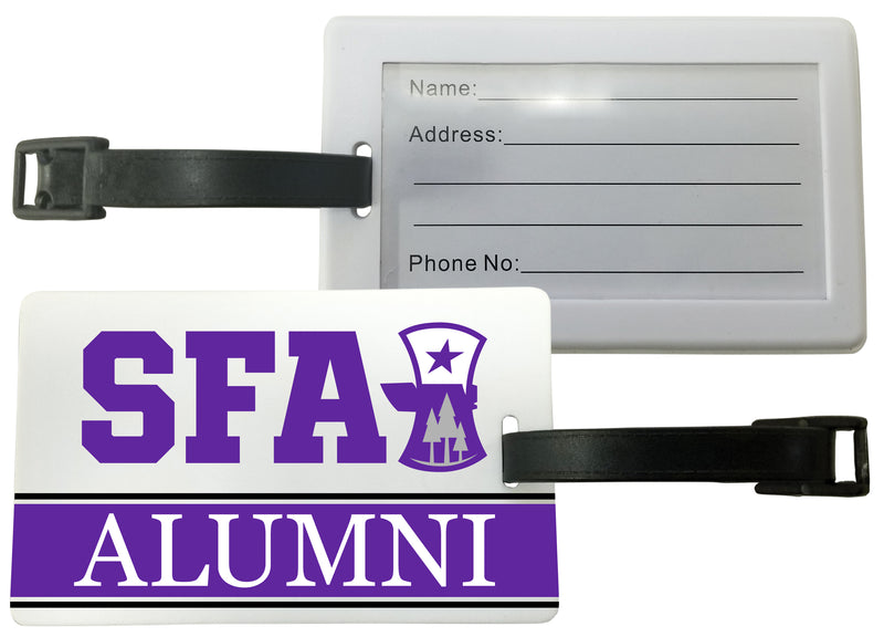 Stephen F. Austin State University Luggage Tag Alumni Design Officially Licensed 4-Pack