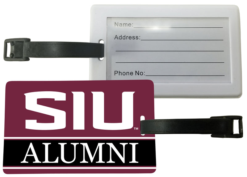 Southern Illinois Salukis Luggage Tag Alumni Design Officially Licensed Single
