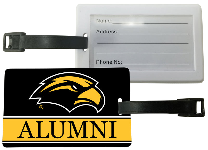 Southern Mississippi Golden Eagles Luggage Tag Alumni Design Officially Licensed 4-Pack