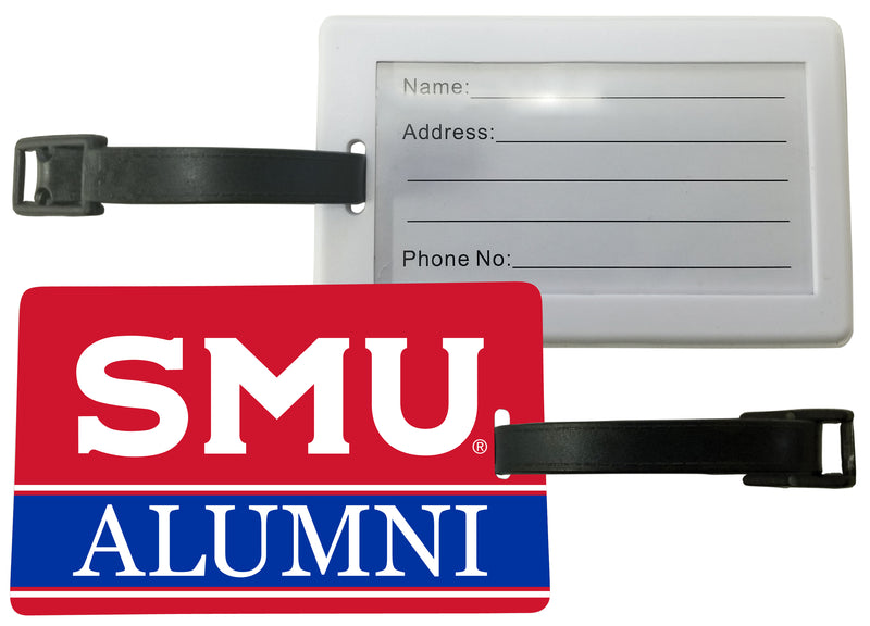 Southern Methodist University Luggage Tag Alumni Design Officially Licensed 2-Pack