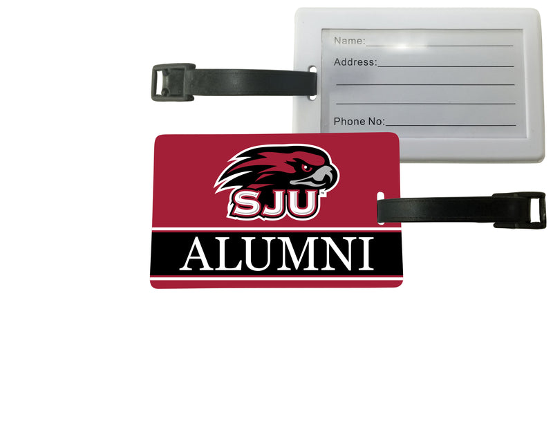 St. Joseph's University Hawks Luggage Tag Alumni Design Officially Licensed