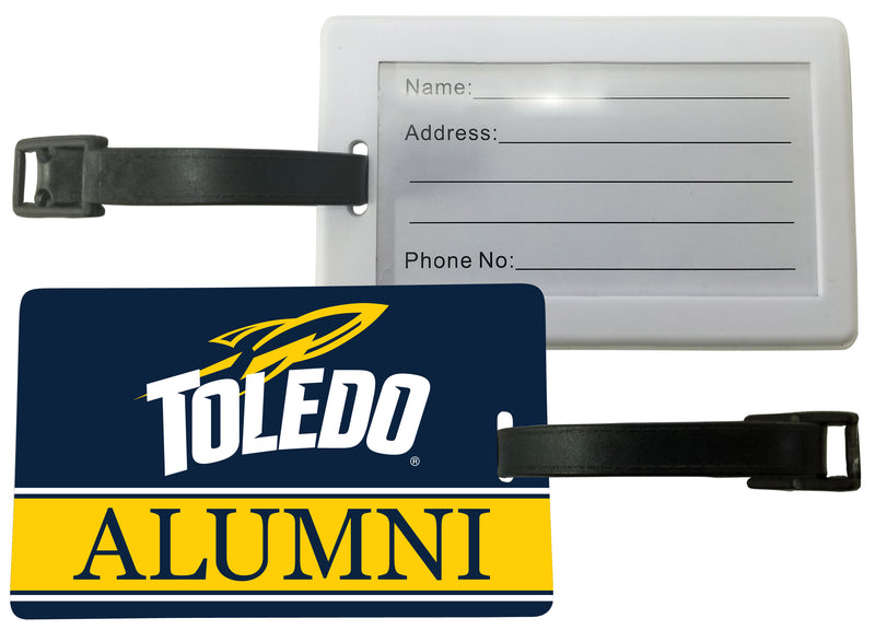 Toledo Rockets Luggage Tag Alumni Design Officially Licensed 2-Pack