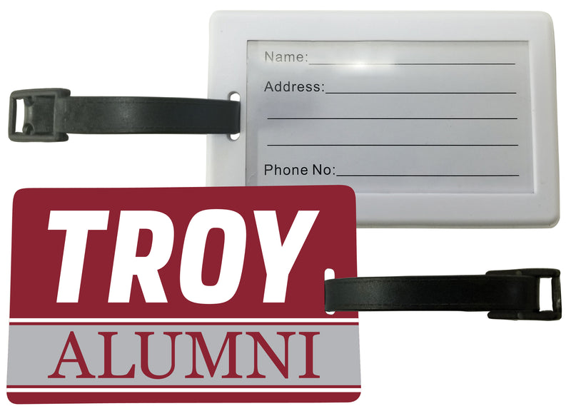 Troy University Luggage Tag Alumni Design Officially Licensed Single
