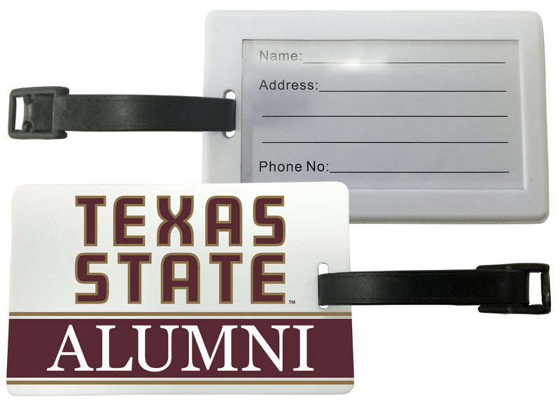 Texas State Bobcats Luggage Tag Alumni Design Officially Licensed Single
